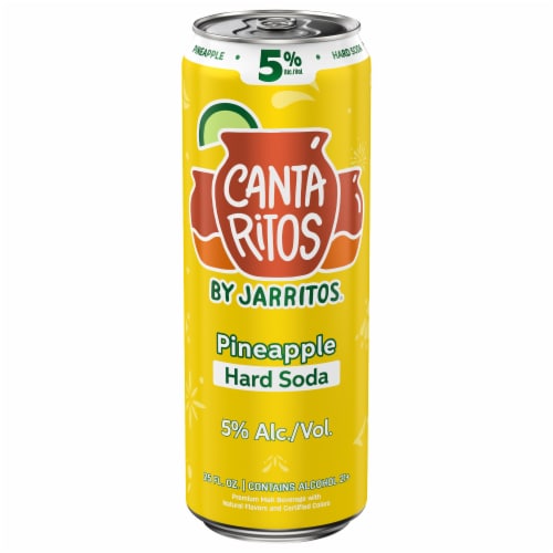Jarritos Cantaritos Pineapple Hard Soda Perspective: front