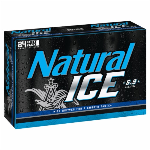 Natural Ice Lager Beer Perspective: front