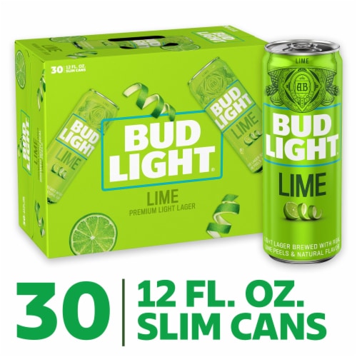 Bud Light Lime Lager Beer Perspective: front