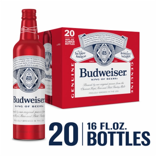 Budweiser American Lager Beer Perspective: front