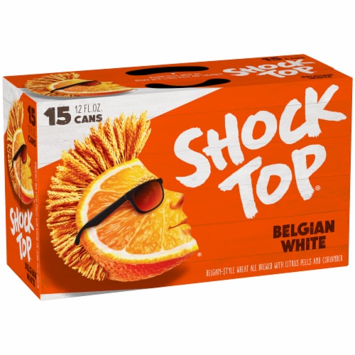 Shock Top Belgian White Wheat Beer Perspective: front