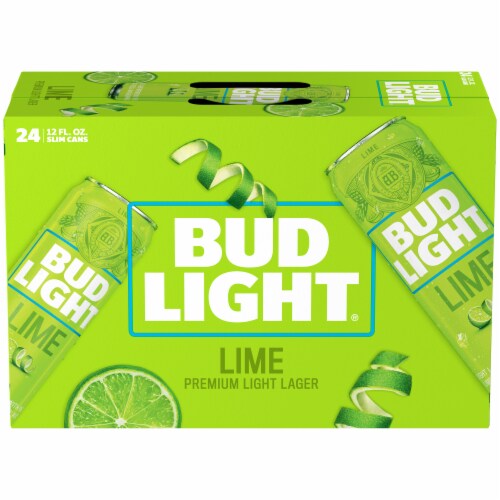 Bud Light Lime Premium Light Lager Beer Perspective: front