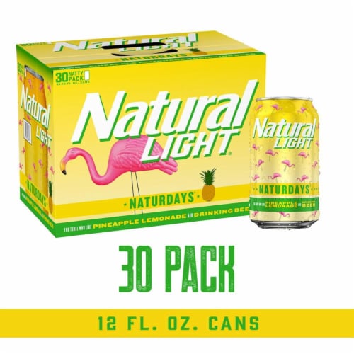 Natural Light Naturdays Pineapple Lemonade Beer Perspective: front
