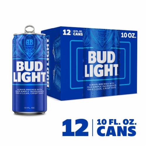 Bud Light American Light Lager Beer Perspective: front