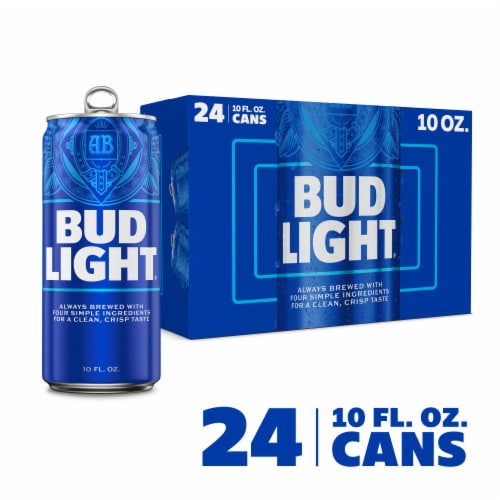 Bud Light American Lager Beer Perspective: front