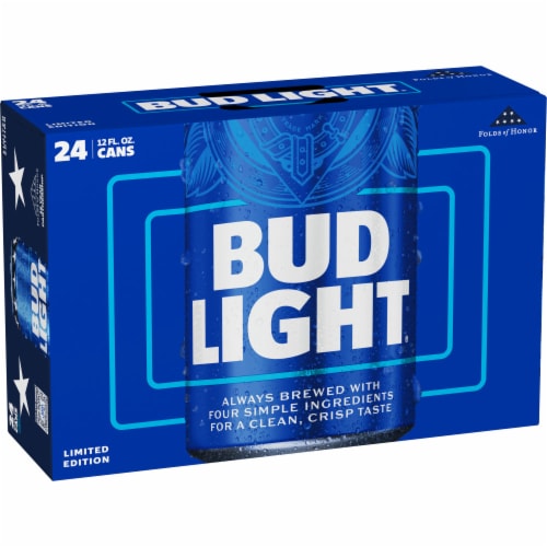 Bud Light Lager Beer Perspective: front