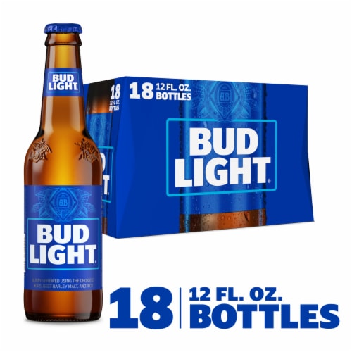 Bud Light American Lager Beer Perspective: front