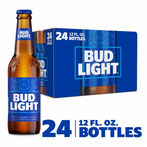 Bud Light American Light Lager Beer Perspective: front
