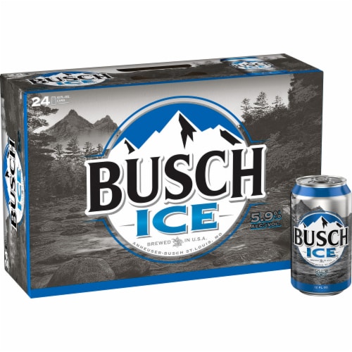 Busch Ice Lager Beer Perspective: front