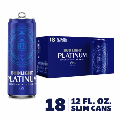 Bud Light Platinum Beer Perspective: front