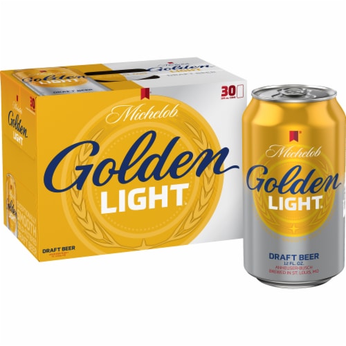 Michelob Golden Light Draft Beer Perspective: front