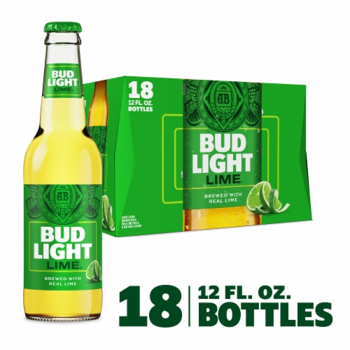 Bud Light Lime American Light Lager Beer Perspective: front
