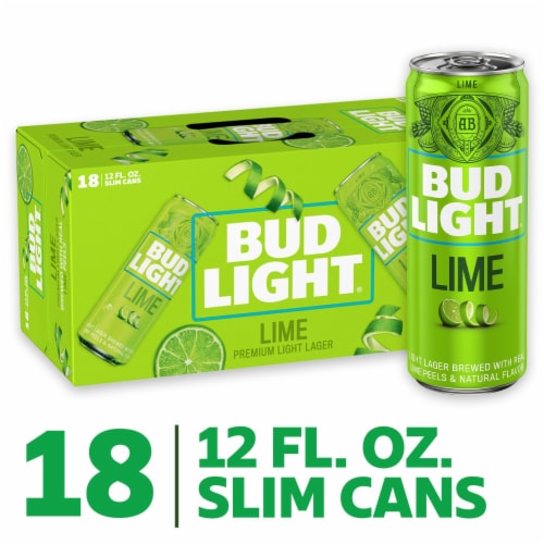 Bud Light Lime American Light Lager Beer Perspective: front