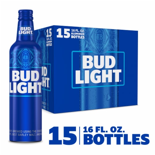 Bud Light American Light Lager Beer Perspective: front