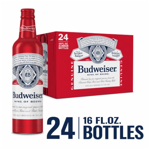 Budweiser American Lager Beer Perspective: front