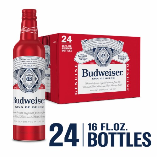 Budweiser American Lager Beer Perspective: front