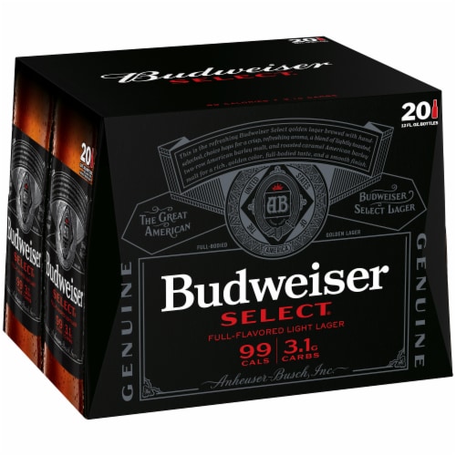 Budweiser Select Light Beer Perspective: front