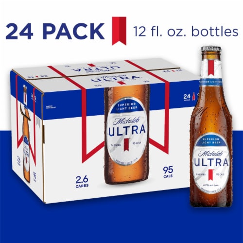 Michelob Ultra Superior American Light Lager Beer Perspective: front