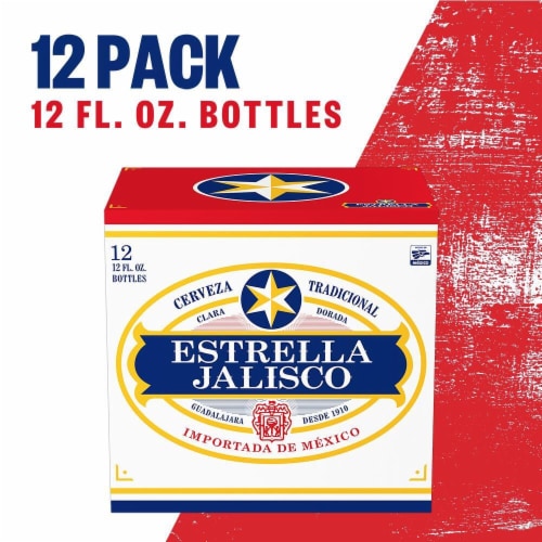 Estrella Jalisco Import American Lager Beer Perspective: front