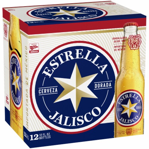 Estrella Jalisco Import Lager Beer Perspective: front