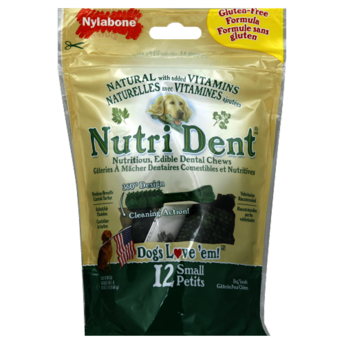 Nylabone Nutri Dent Small Bone Dental Dog Chews 12 ct 5.9 oz Kroger