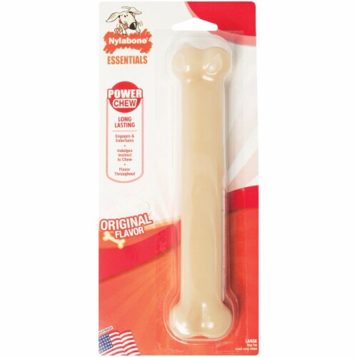 Nylabone Original Flavor Power Chew Durable Large Dog Toy NG104W Perspective: front