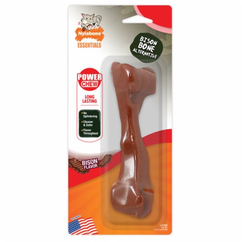 Nylabone® Bison Flavor Dog Bone Perspective: front