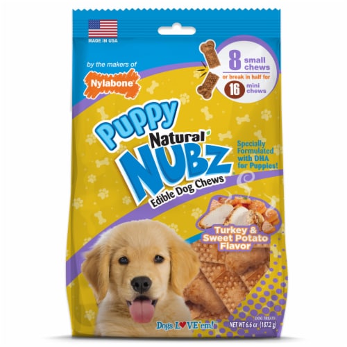 Nylabone® Puppy Natural Nubz Puppy Chews Perspective: front