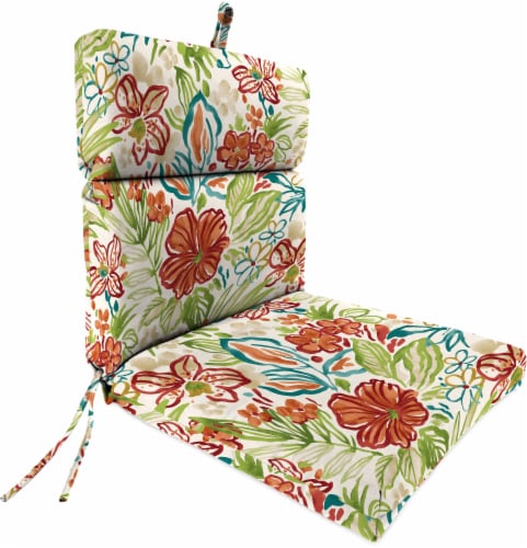Jordan Manufacturing French Edge Chair Cushion - Valeda Breeze Perspective: front