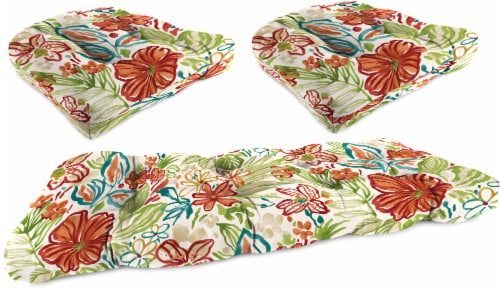 Jordan manufacturing 3 piece sales wicker cushion set