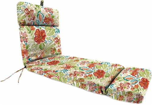 Jordan Manufacturing French Edge Chaise Chair Cushion - Valeda Breeze Perspective: front