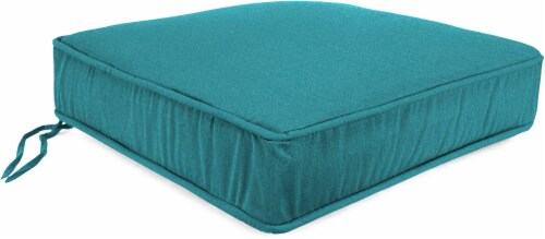Jordan Manufacturing Deep Seat Chair Cushion - Husk Texture Lagoon Perspective: front