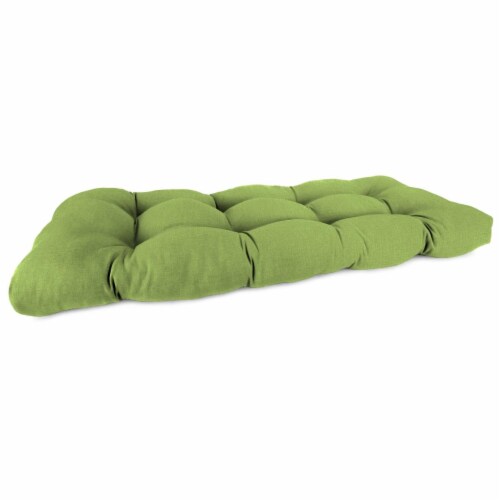 Jordan Manufacturing Wicker Settee Cushion - Husk Texture Leaf Perspective: front