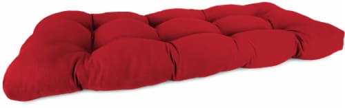 Jordan Manufacturing Wicker Settee Cushion - Veranda Red Perspective: front