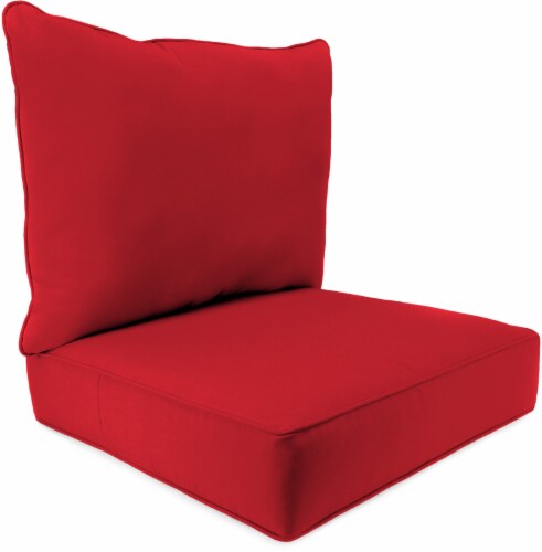 Jordan Manufacturing Deep Seat Pillow Back Set - Veranda Red Perspective: front