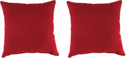 Jordan Manufacturing Toss Pillow - Veranda Red Perspective: front