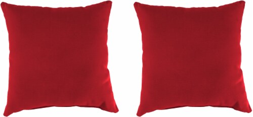 Jordan Manufacturing Toss Pillow - Veranda Red Perspective: front