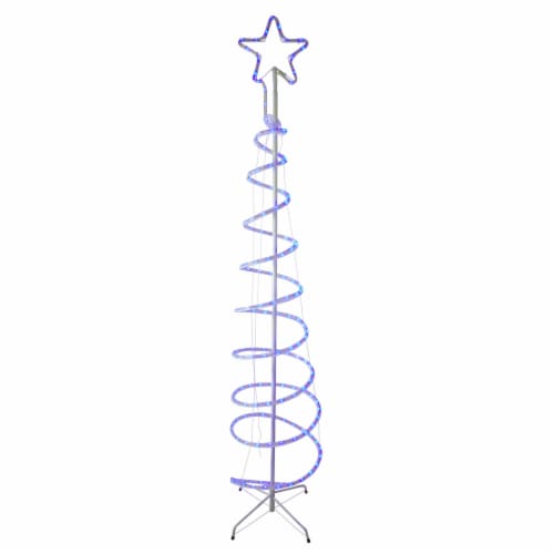spiral christmas tree rope light