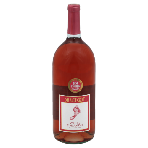 Barefoot Cellars California White Zinfandel Wine Perspective: front