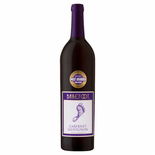 Barefoot Cellars Cabernet Sauvignon Red Wine 750ml Perspective: front