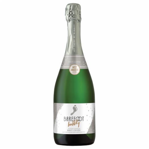 Barefoot® Bubbly Brut Cuvee Champagne Sparkling White Wine Perspective: front