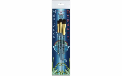 Dynasty Brush Set M Mastodon Rake/Tooth1/4,3/8,1/2 Perspective: front