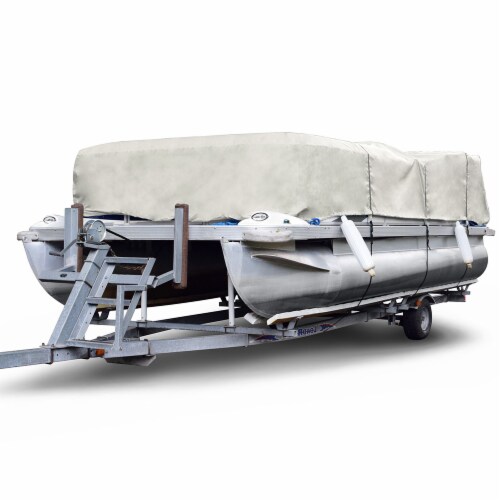 Budge Sportsman 300 Denier Pontoon Cover - Gray Perspective: front