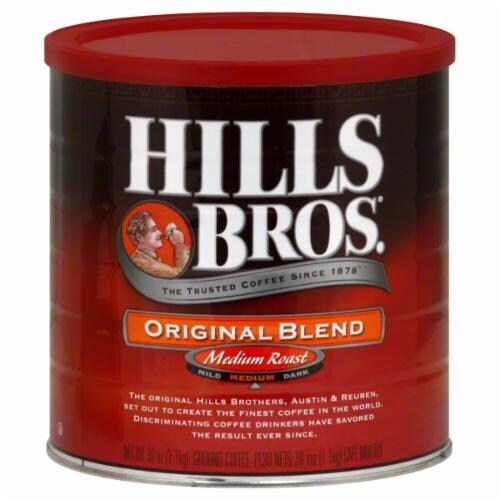 Hills Bros. Original Blend Medium Roast Ground Coffee Perspective: front