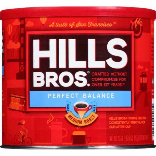 Hills Bros.® Perfect Balance Medium Roast Ground Coffee Perspective: front