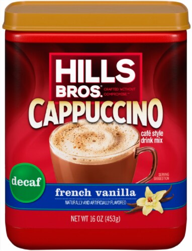 Hills Bros.® Decaf French Vanilla Cappuccino Drink Mix Perspective: front