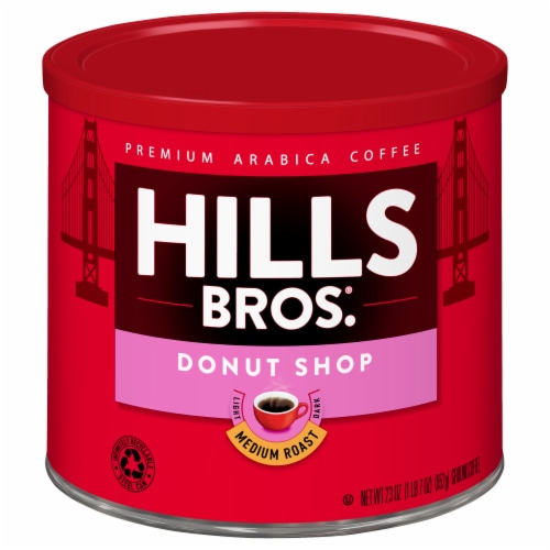 Hills Bros.® Donut Shop Medium Roast Ground Coffee Perspective: front