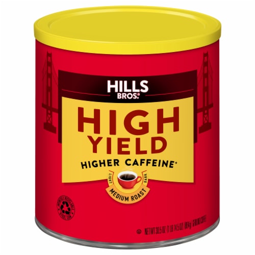 Hills Bros.® Higher Caffine High Yield Medium Roast Ground Coffee Perspective: front