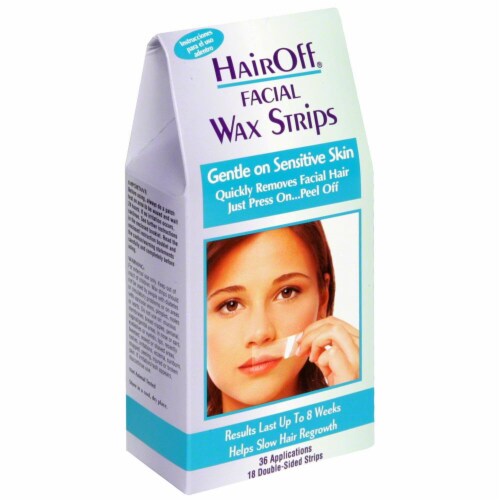 Hair Off Facial Wax Strips, 18 ct Kroger