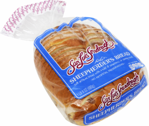 San Luis Round Sliced Sheepherders Bread Perspective: front